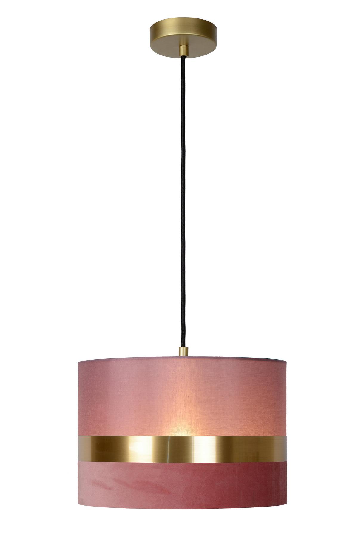 LAMPA WISZĄCA 10409/01/66 EXTRAVAGANZA TUSSE - jaskrawy róż, Design, tkanina (30/30/152.5cm) - Lucide