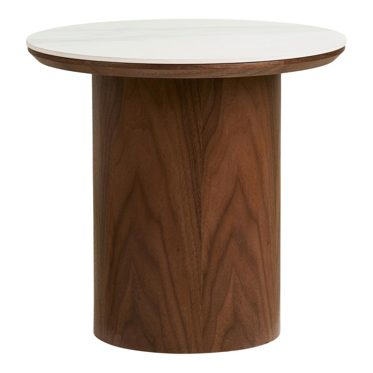 Beistelltisch Noli Eschefarben ca. 40x40x38 cm - Eschefarben, Design, Keramik/Holz (40/40/38cm) - MID.YOU