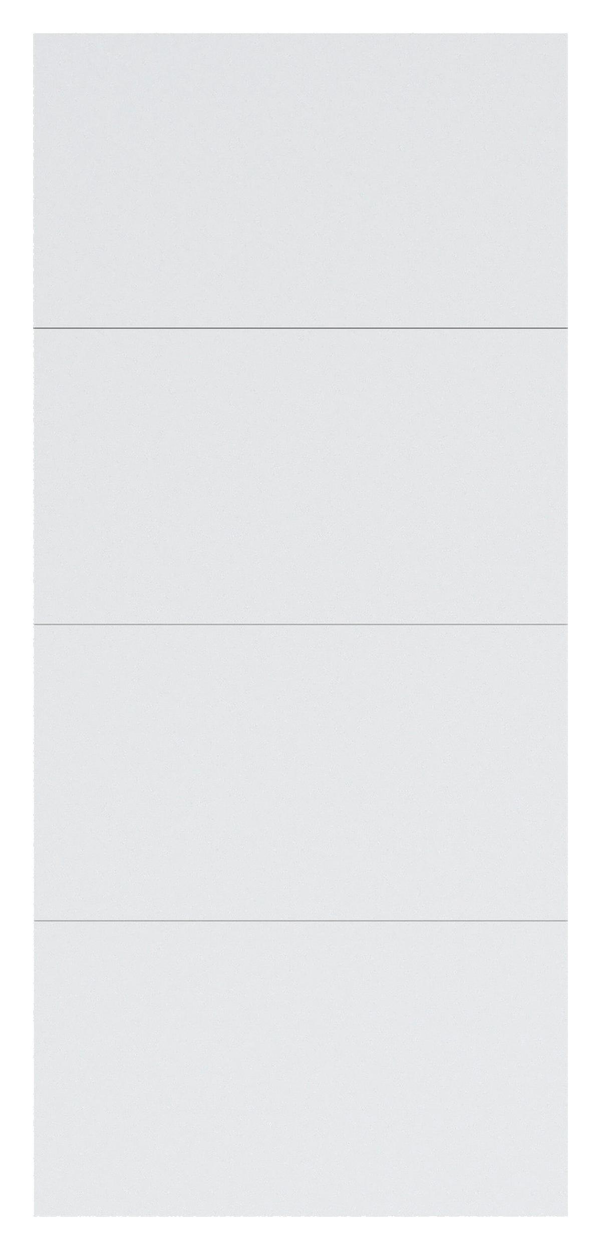 Panel Fronte Kliznih Vrata Unit, Normalna Visina, Š: 90cm - bijela, Moderno, drvni materijal - Based