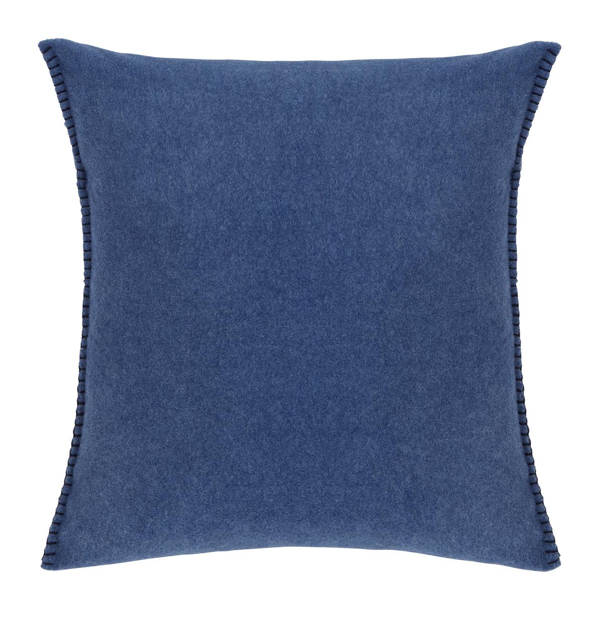 Zierkissen Bella in Dunkelblau ca. 45x45cm - Dunkelblau, MODERN, Textil (45/45cm) - Mary's