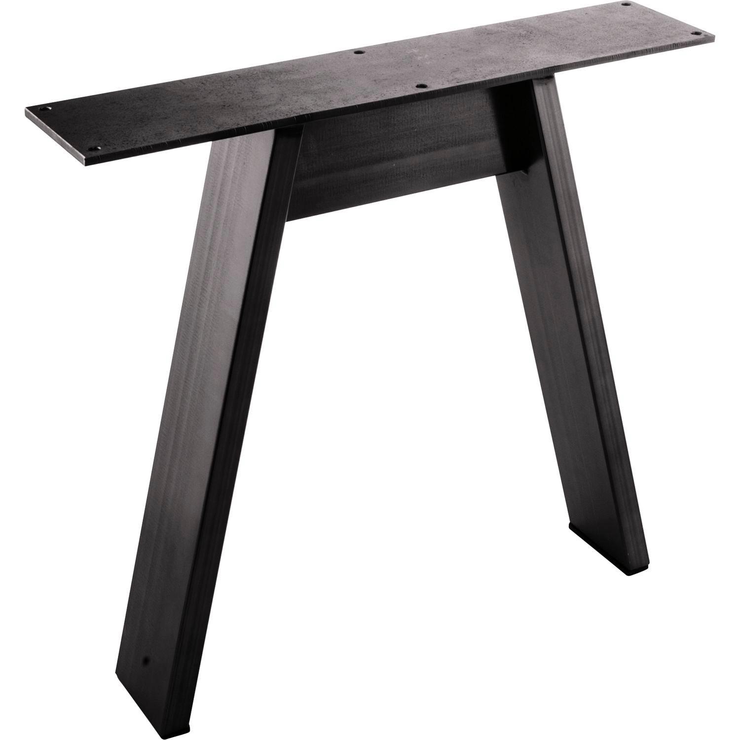 Bankgestell A-Form schwarz beschichtet - Schwarz, Metall (45/41/10cm)