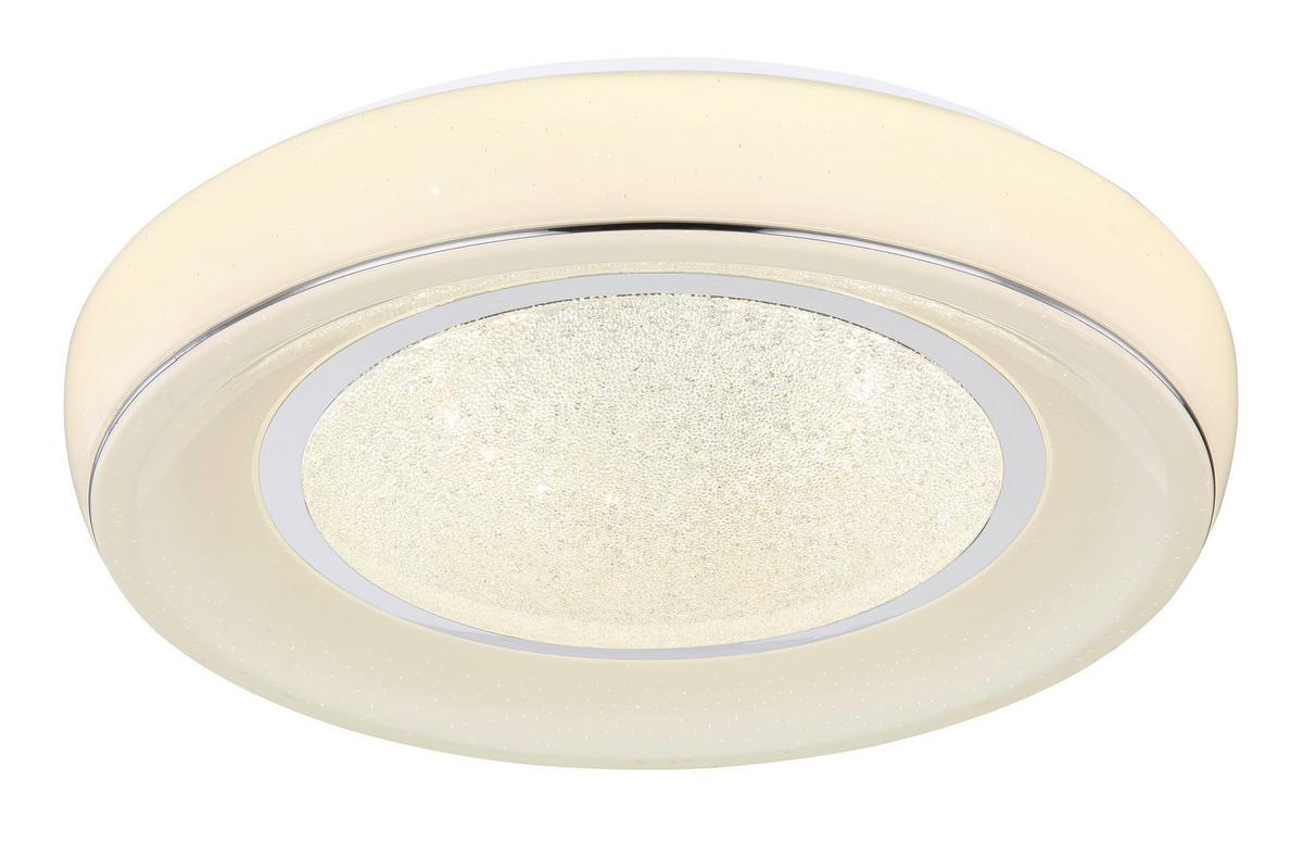 LAMPA SUFITOWA LED 483110-24DS - biały/opal, Basics, tworzywo sztuczne/metal (49/9cm) - Globo