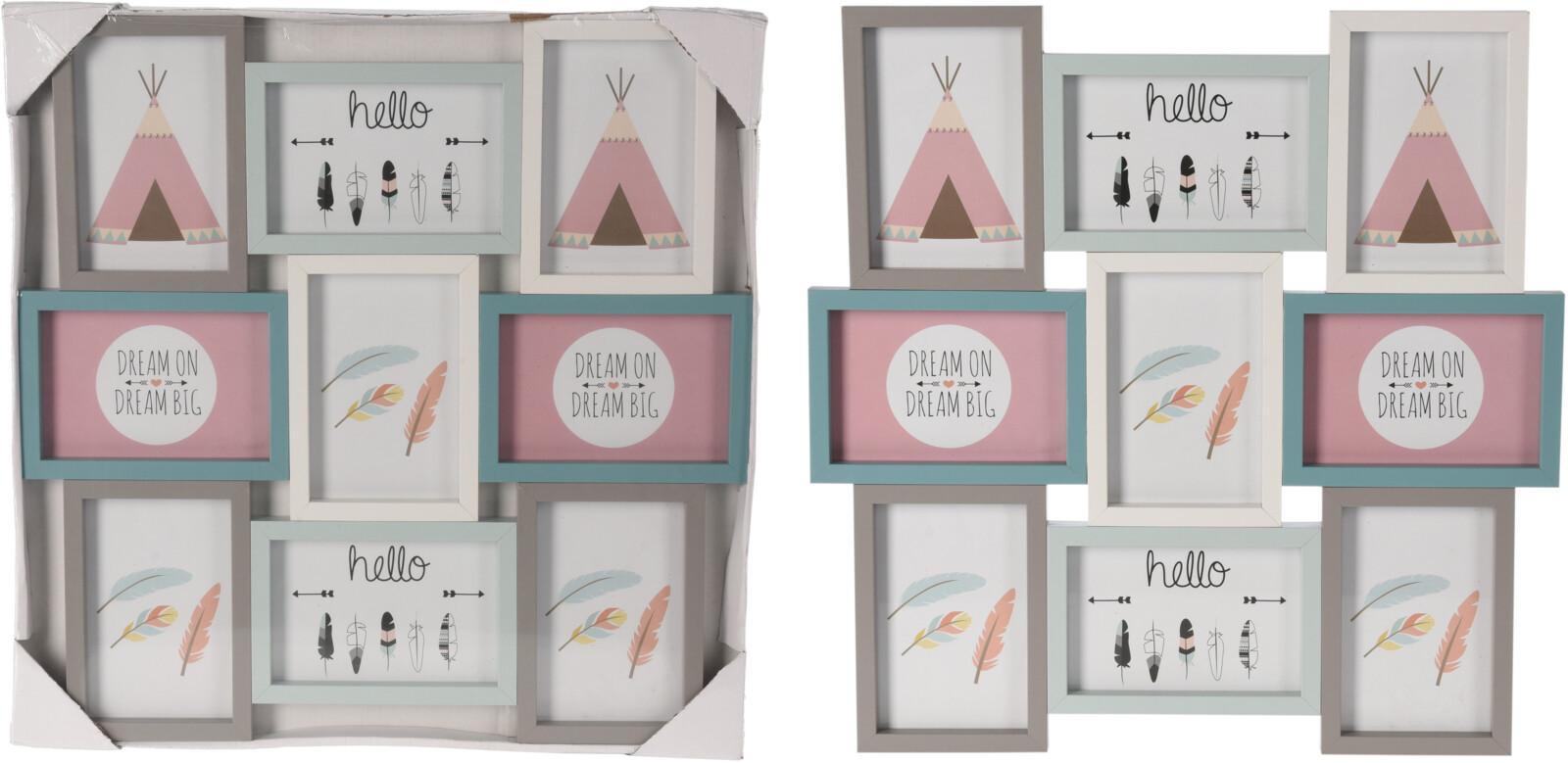 Fényképkeret Kids Collection - faalapú anyag (46/46/1,8cm)