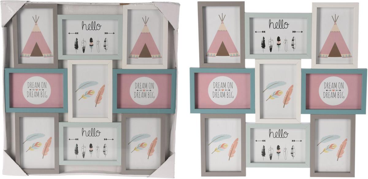 Fényképkeret Kids Collection - faalapú anyag (46/46/1,8cm)
