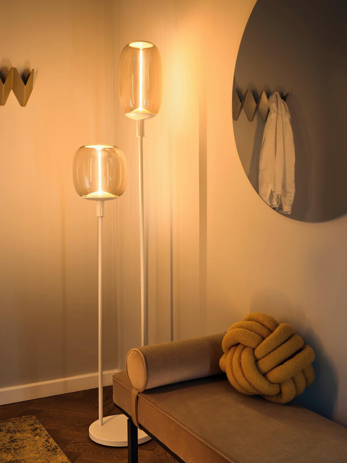 PODSTAWA LAMPY DECOR STICK FLOOR 2XE27 BG - beżowy, Basics, metal (32/146cm) - Ledvance