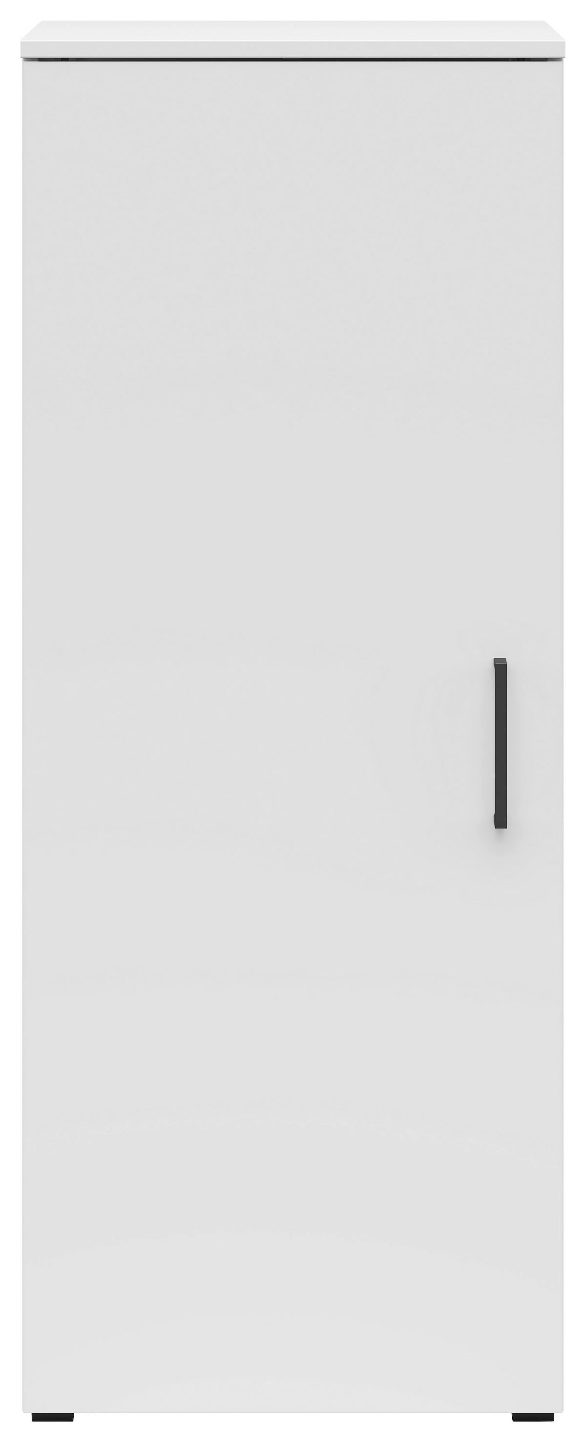 Komoda Multi - bijela/crna, Moderno, drvni materijal/plastika (45/115/40cm) - Modern Living