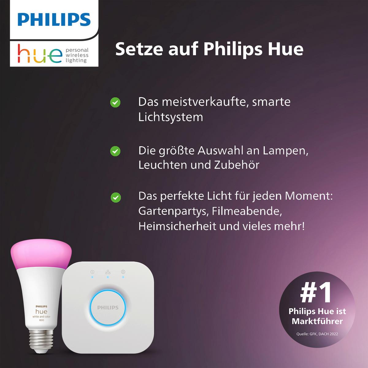 SYSTEM SZYNOWY PHILIPS HUE PERIFO 3ER PENDEL - czarny, Basics, metal (171,5/28,8/2,6cm) - Philips HUE