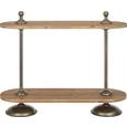 Konsole in Naturfarben aus Echtholz - Naturfarben, Holz/Metall (38/90/110cm) - PREMIUM LIVING