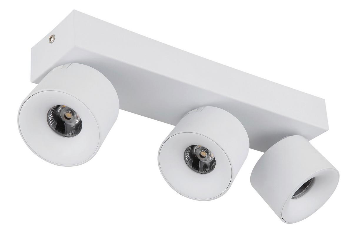 Led Reflektor Bijela Boja - bijela/prozirno, Design, metal/plastika (33/7,2/12cm) - Globo