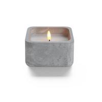 Led Gyertya Thea - világosszürke/fehér, Basics, természetes anyagok (12/6.5/12cm) - Modern Living