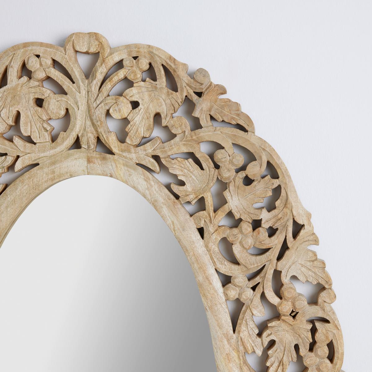 Oglindă de perete SCOLPIO -STUDIO- - culoare natur, Romantik / Landhaus, lemn/material pe bază de lemn (75/150/3,5cm) - Premium Living