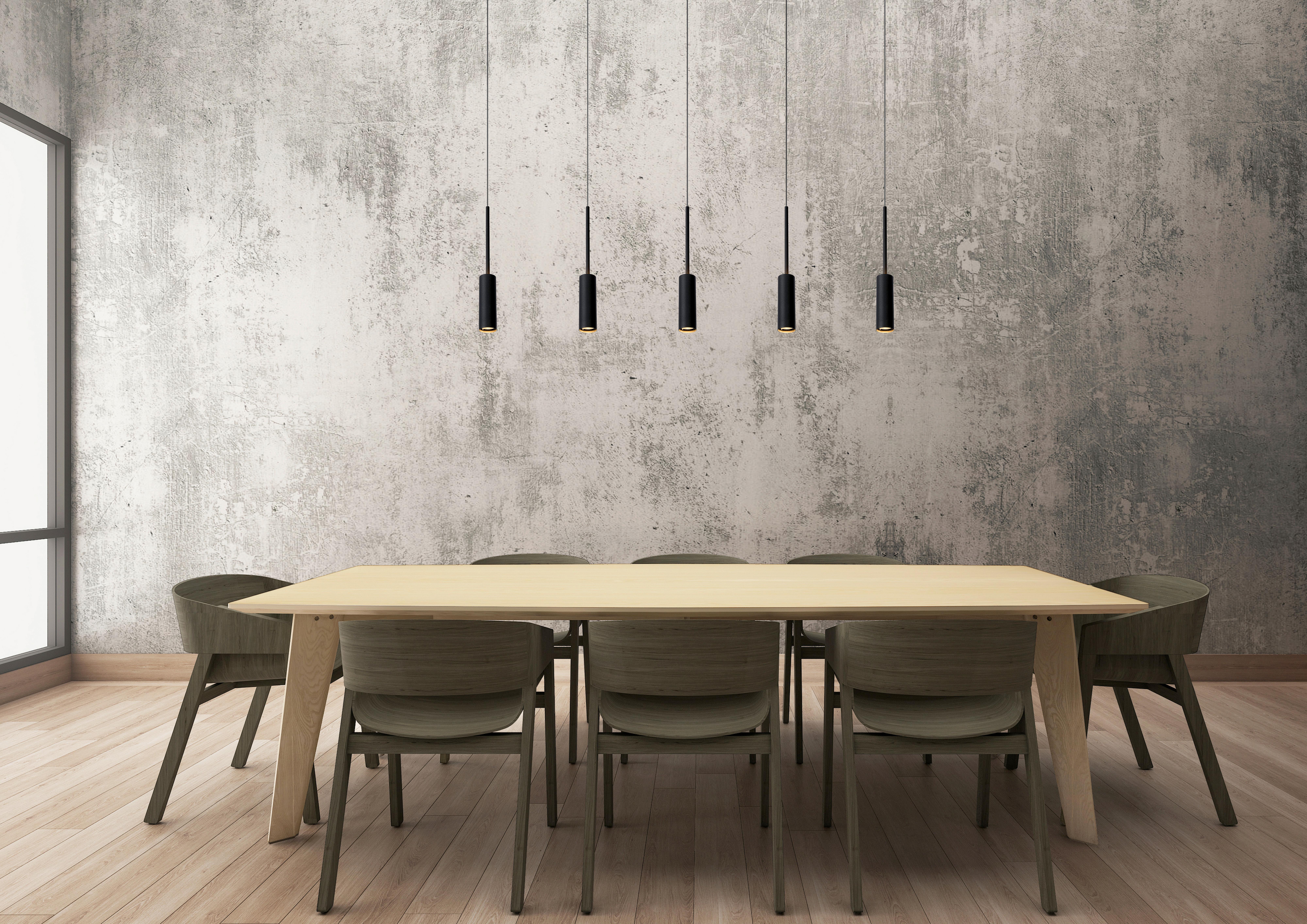 LAMPA WISZĄCA 24401/35/30 TUBULE - czarny, Design, metal (101/10/167cm) - Lucide