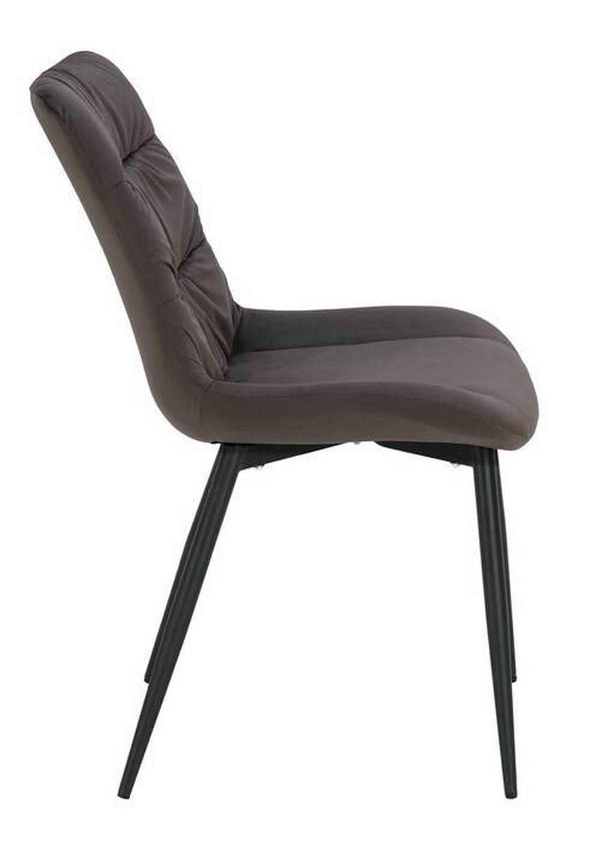 ZESTAW KRZESEŁ KÖLN - szary, Modern, metal/drewno (46/91/61cm) - Livetastic