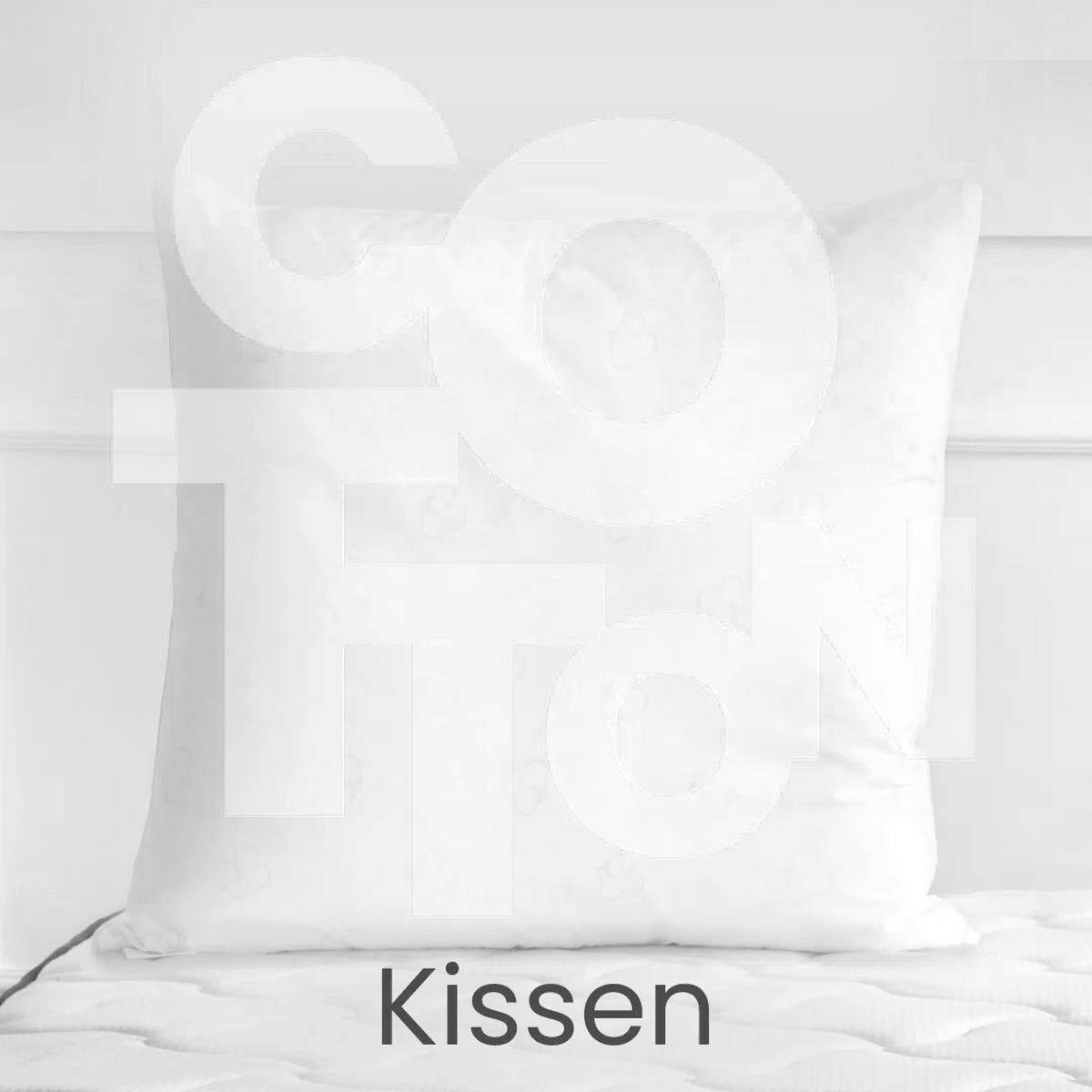 Kopfkissen Cotton ca. 80x80x15x5 cm Weiß - Weiß, Basics, Textil (80/80/15,5cm) - Yatas