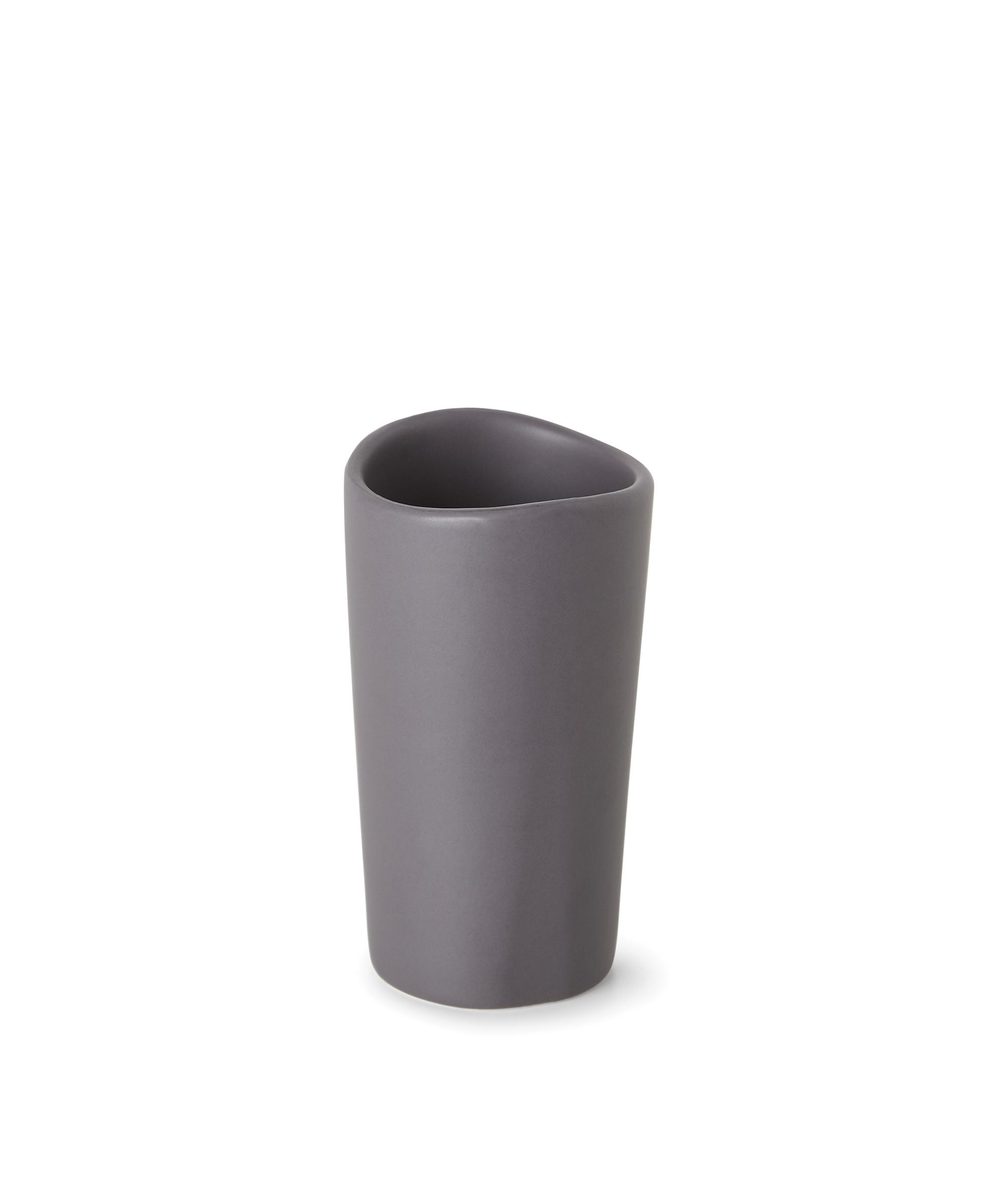 Pahar pentru periuțe de dinți Melrina - antracit, Konventionell, ceramică (6,5/11,2cm) - Modern Living