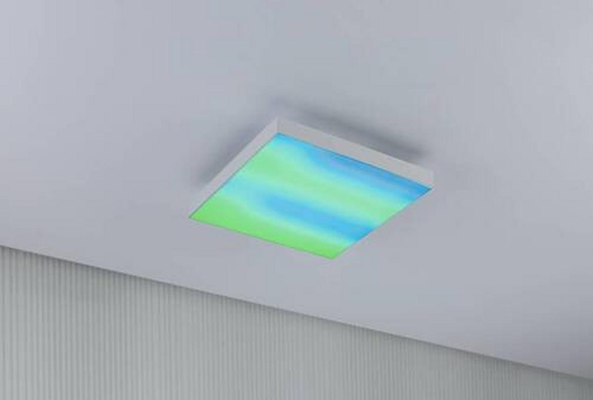 LED-Paneel Verlora Rainbow in Weiß max. 13,2 Watt - Weiß, Basics, Metall (29,5/29,5cm) - Paulmann