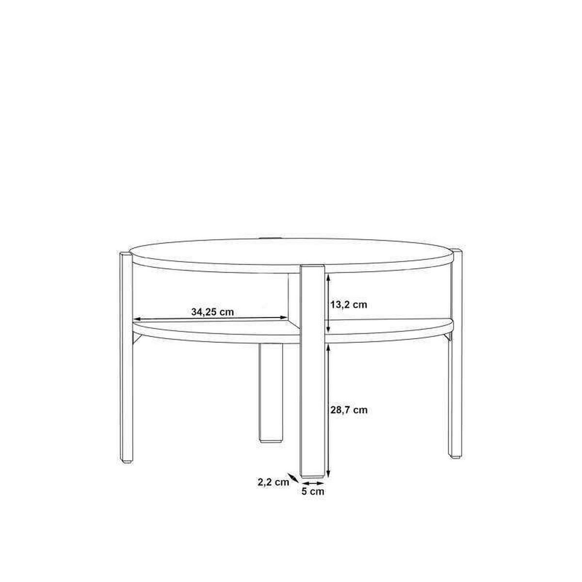 Klubska Miza Tobago, Žajbljevo Zelena - žajbljevo zelena, Design, leseni material (74,4/74,4/45,5cm) - Carryhome