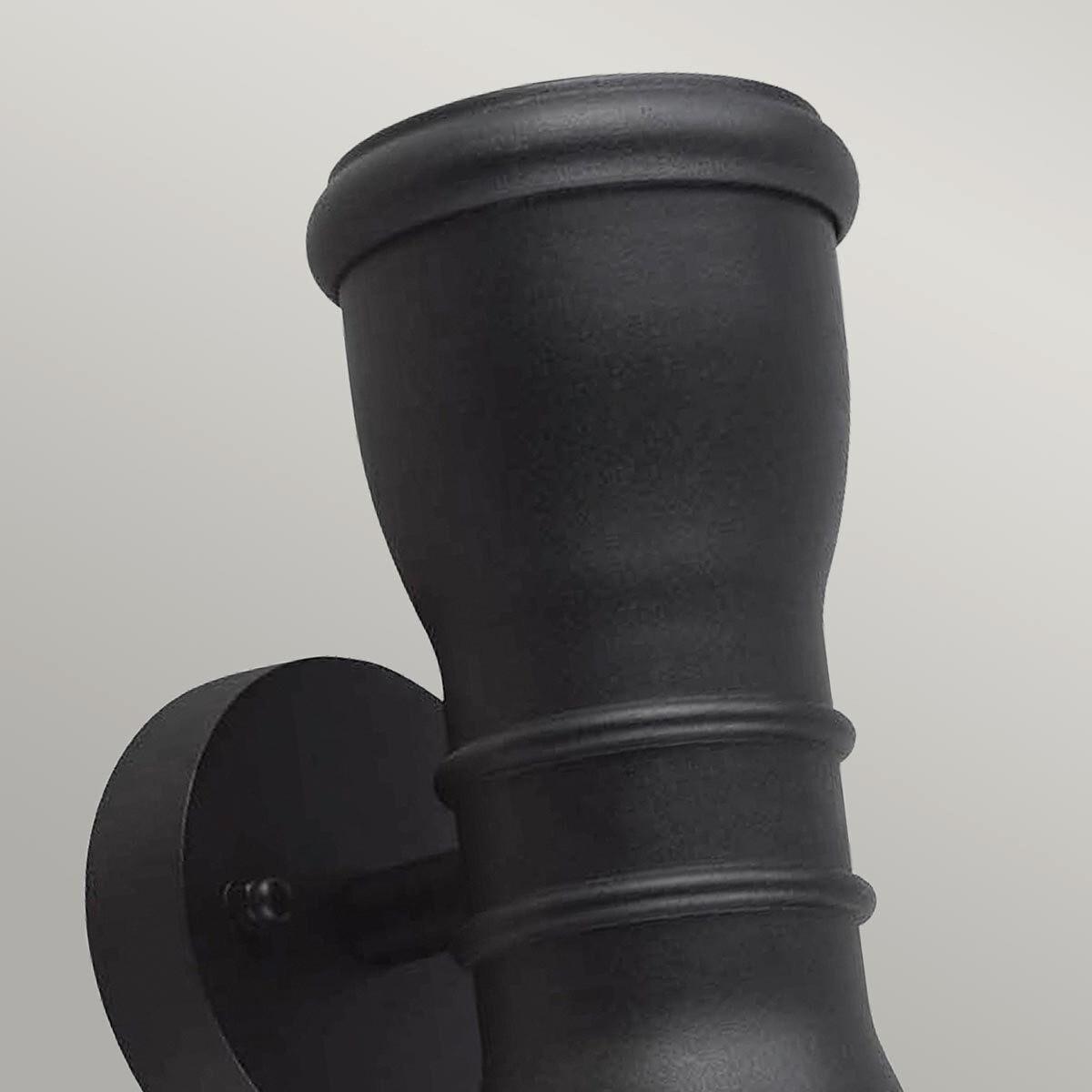 Kültéri Falilámpa Gzh-Malv - fekete, Konventionell, fém (23/9,2/12,9cm) - Elstead Lighting