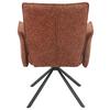 STOL MED ARMSTÖD ELLEN GIGA S - svart/terrakotta, Modern, metall/textil (65.5/90/60cm) - Premium Living