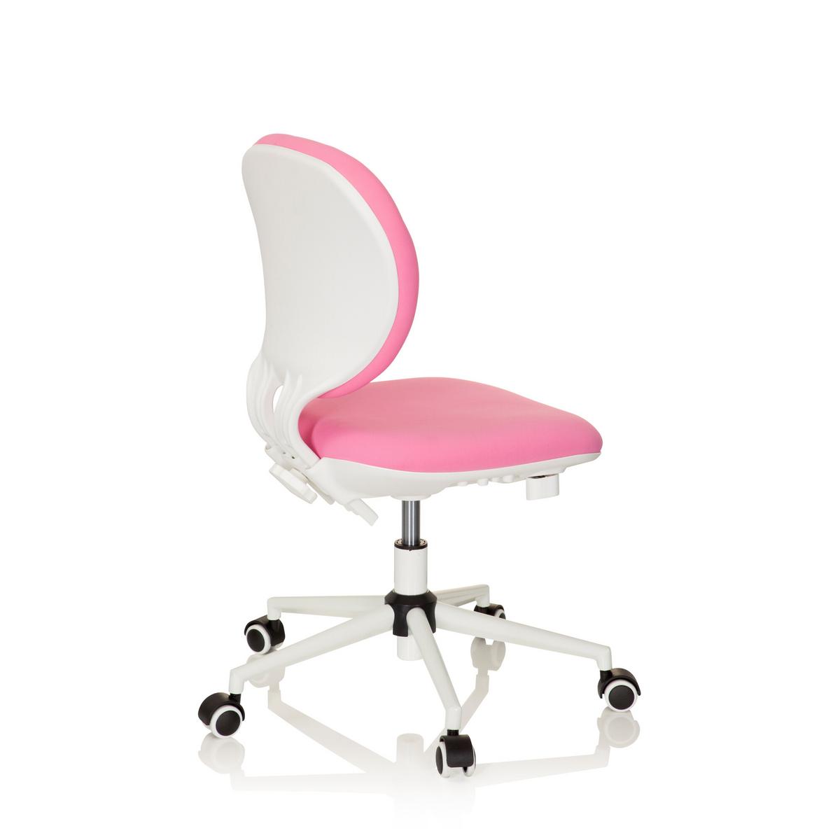 Jugenddrehstuhl Kid Vivo Stoff Pink/Weiß - Pink, Basics, Kunststoff (43/82-95/56cm) - MID.YOU