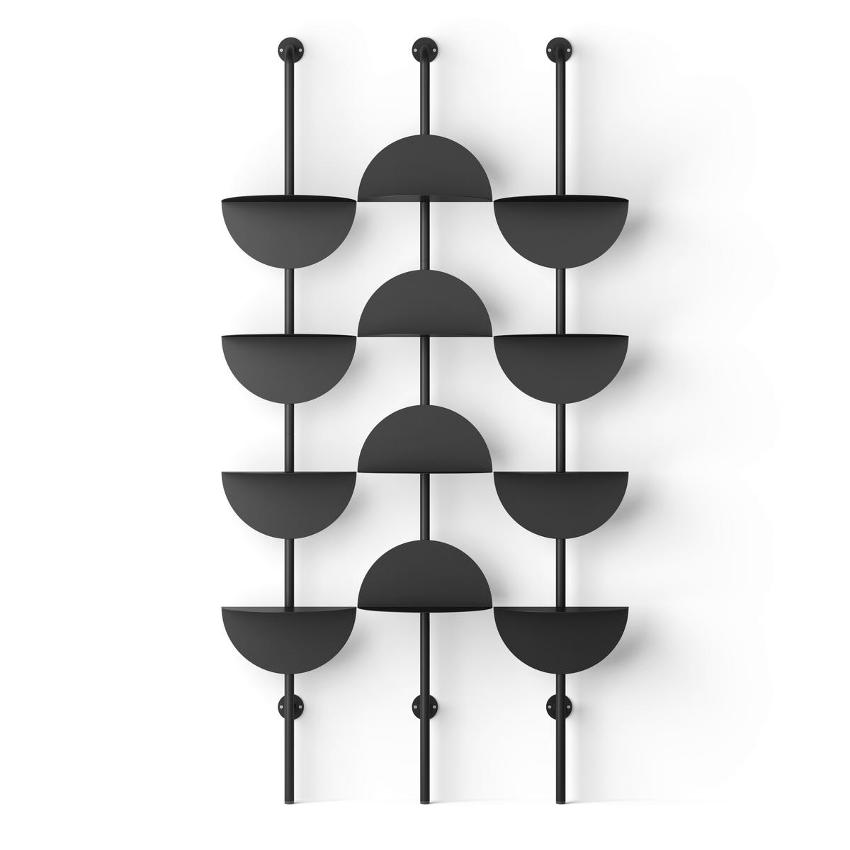 Wandboard Schwarz - Schwarz, Basics, Metall (35/27/204cm) - Umbra