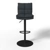 BARPALL CAJA - svart, Modern, metall/trä (47/87-107/49cm) - Bessagi Home