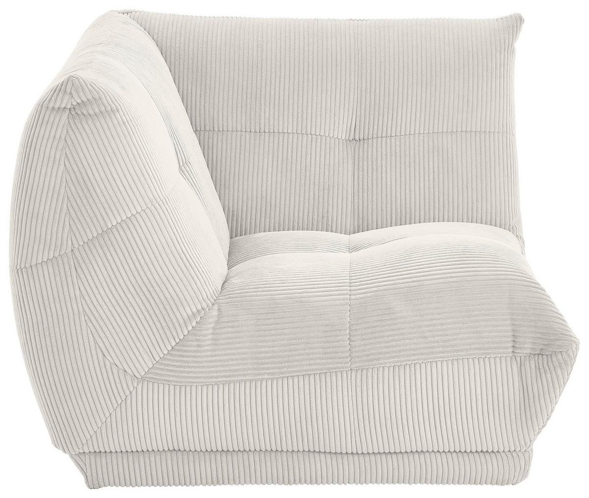 Modul Sofa Giselle Ecke Weiß - Weiß, Trend, Textil (105/80/105cm) - Livetastic