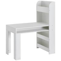 Jugendschreibtisch ca. 90x50x110 cm Weiß - Weiß, MODERN, Holzwerkstoff (90/50/110cm) - MID.YOU