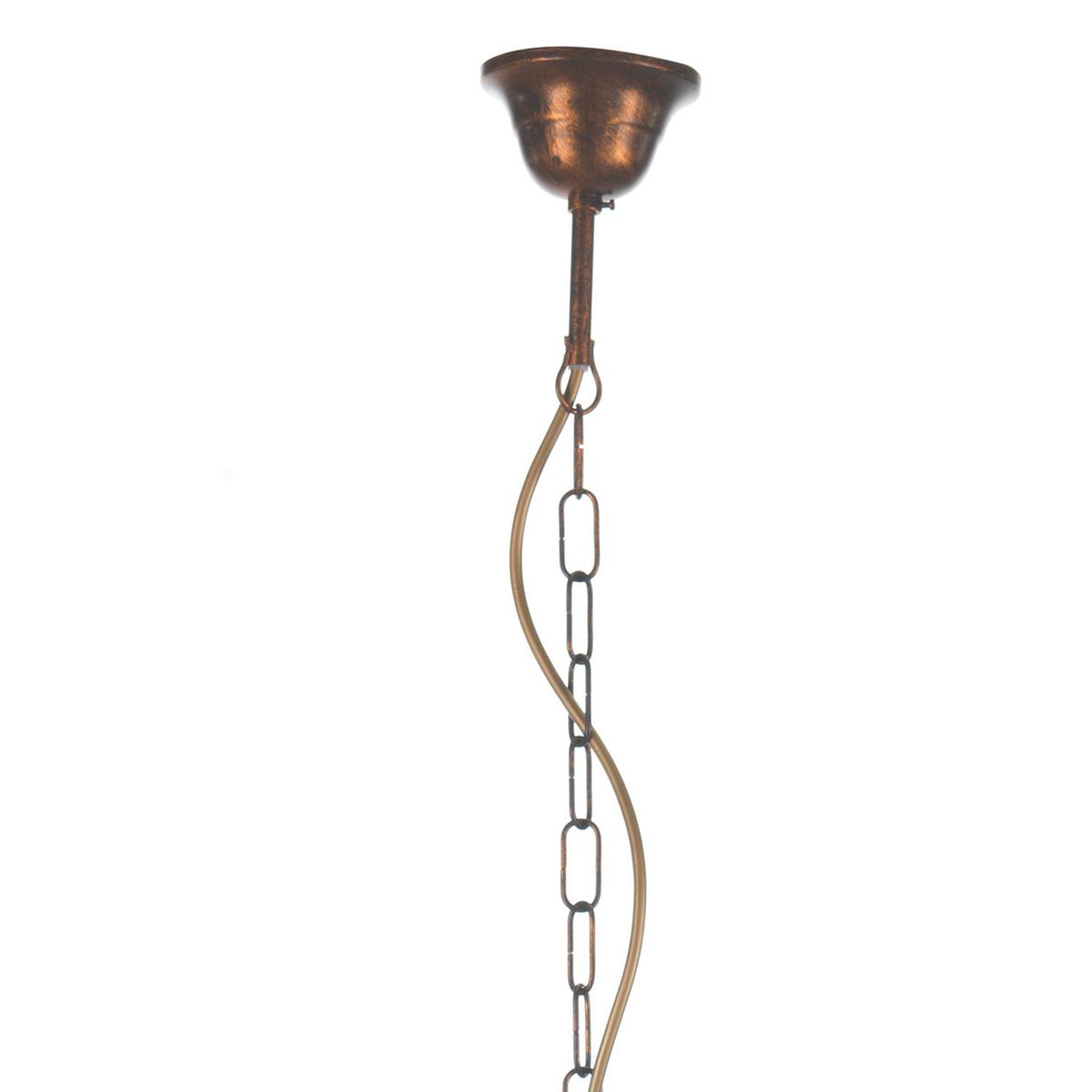 Kronleuchter Candela bronzo Bronzefarben max. 6 Watt - Bronzefarben, Basics, Metall (55/105cm)