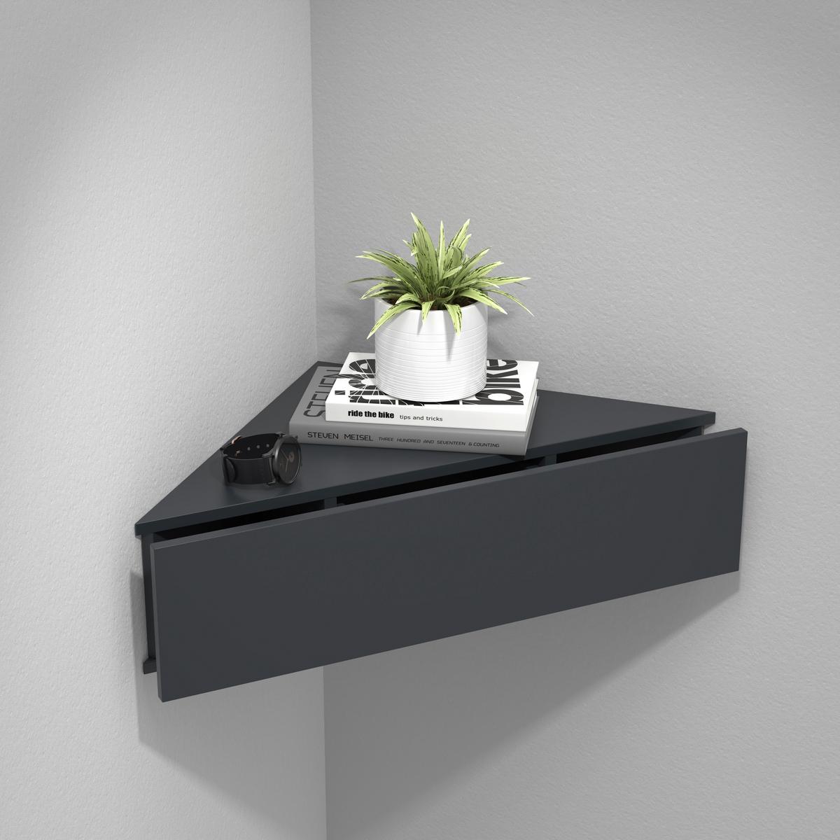 NACHTKÄSTCHEN USAL S - Anthrazit, Modern, Holzwerkstoff (60/15/42,4cm) - MID.YOU