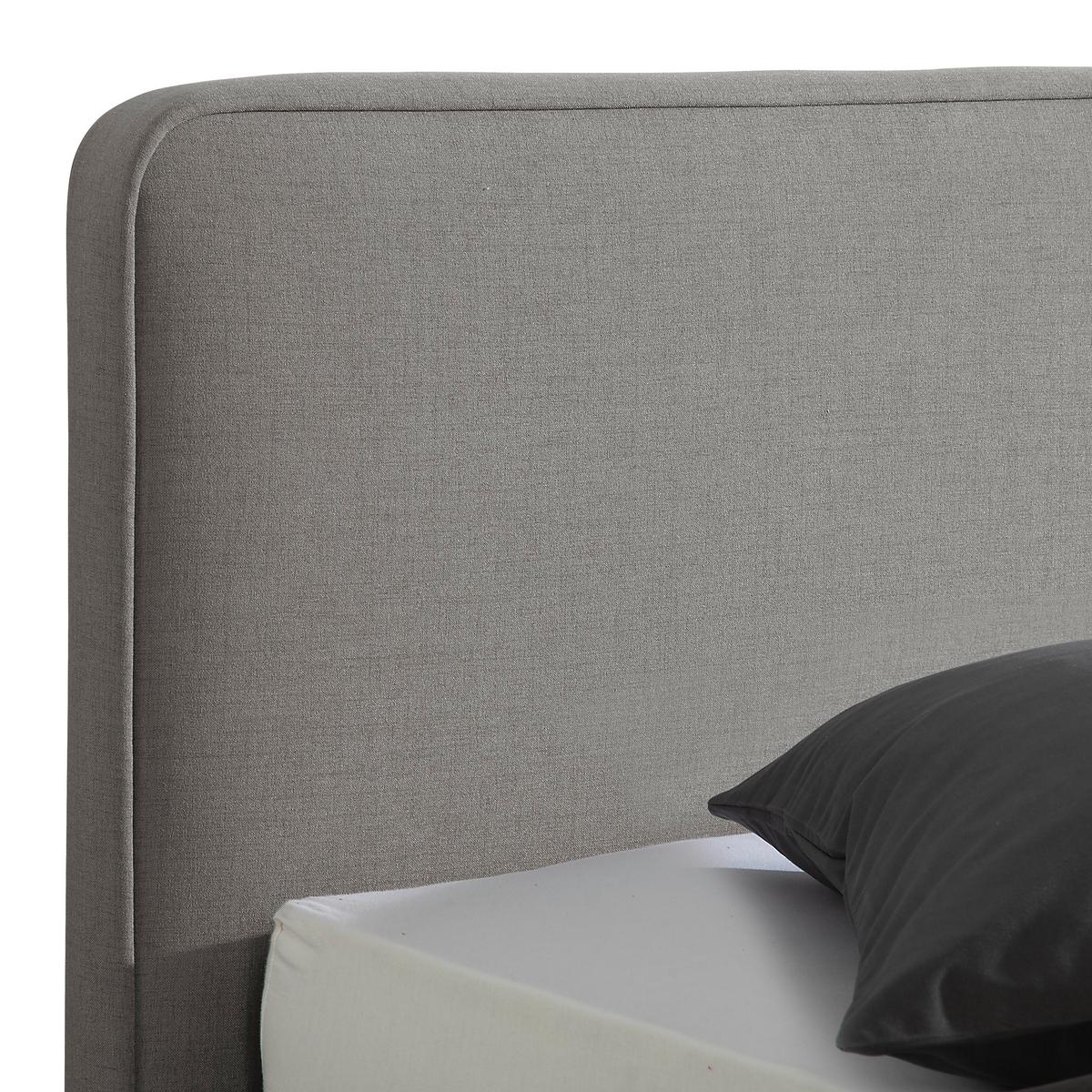 Polsterbett Jone Grau ca. 160x200 cm - Alufarben/Grau, MODERN, Textil/Metall (160/200cm) - Livetastic