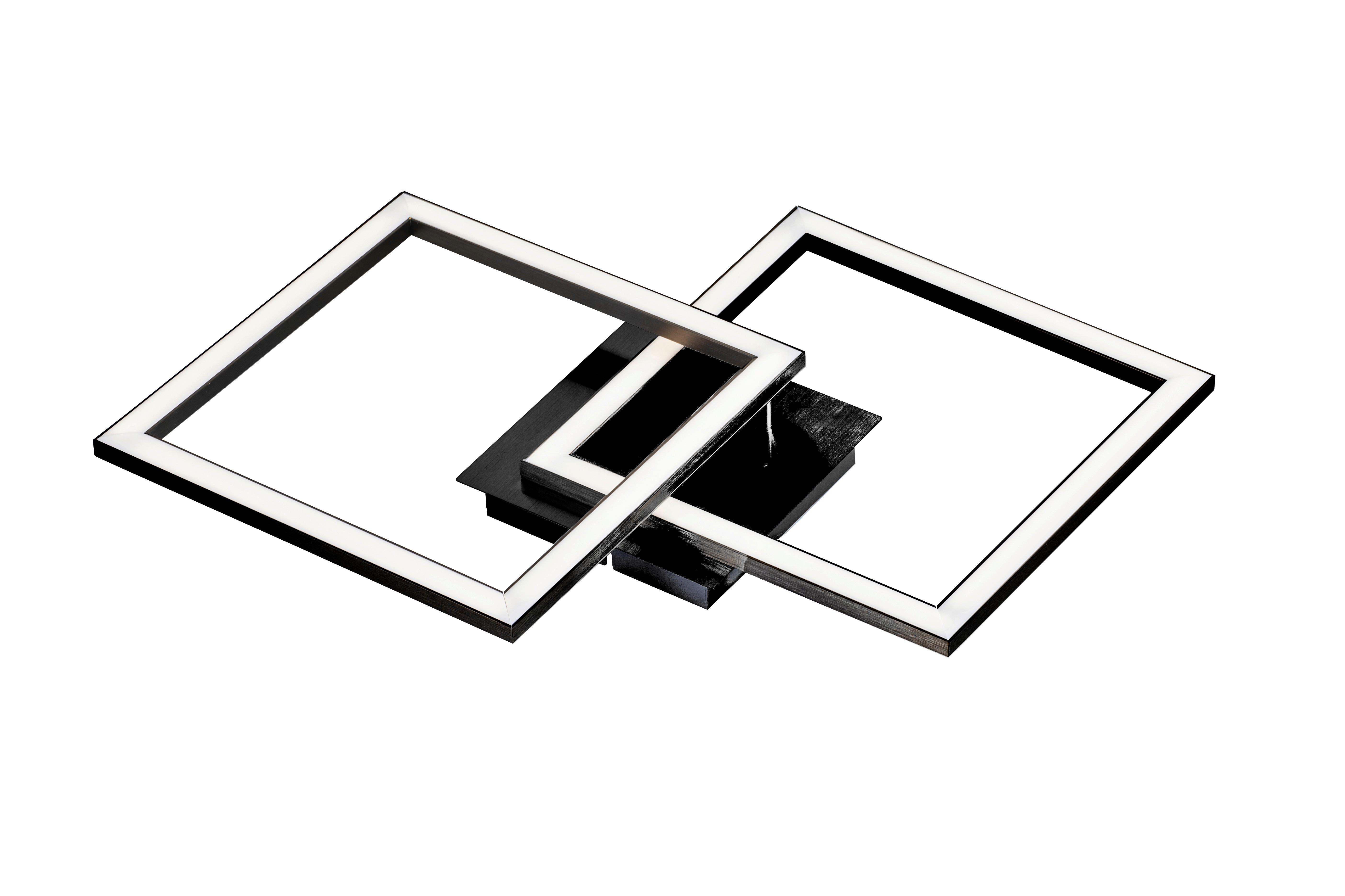 LAMPA SUFITOWA LED PANTHER *SBB* - czarny/biały, Lifestyle, tworzywo sztuczne/metal (50,7/35/5,5cm) - Boxxx