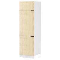 GESCHIRRSCHRANK FASOLA - Honigeiche/Weiss, Trend, Holzwerkstoff/Kunststoff (60/207/57cm) - MID.YOU