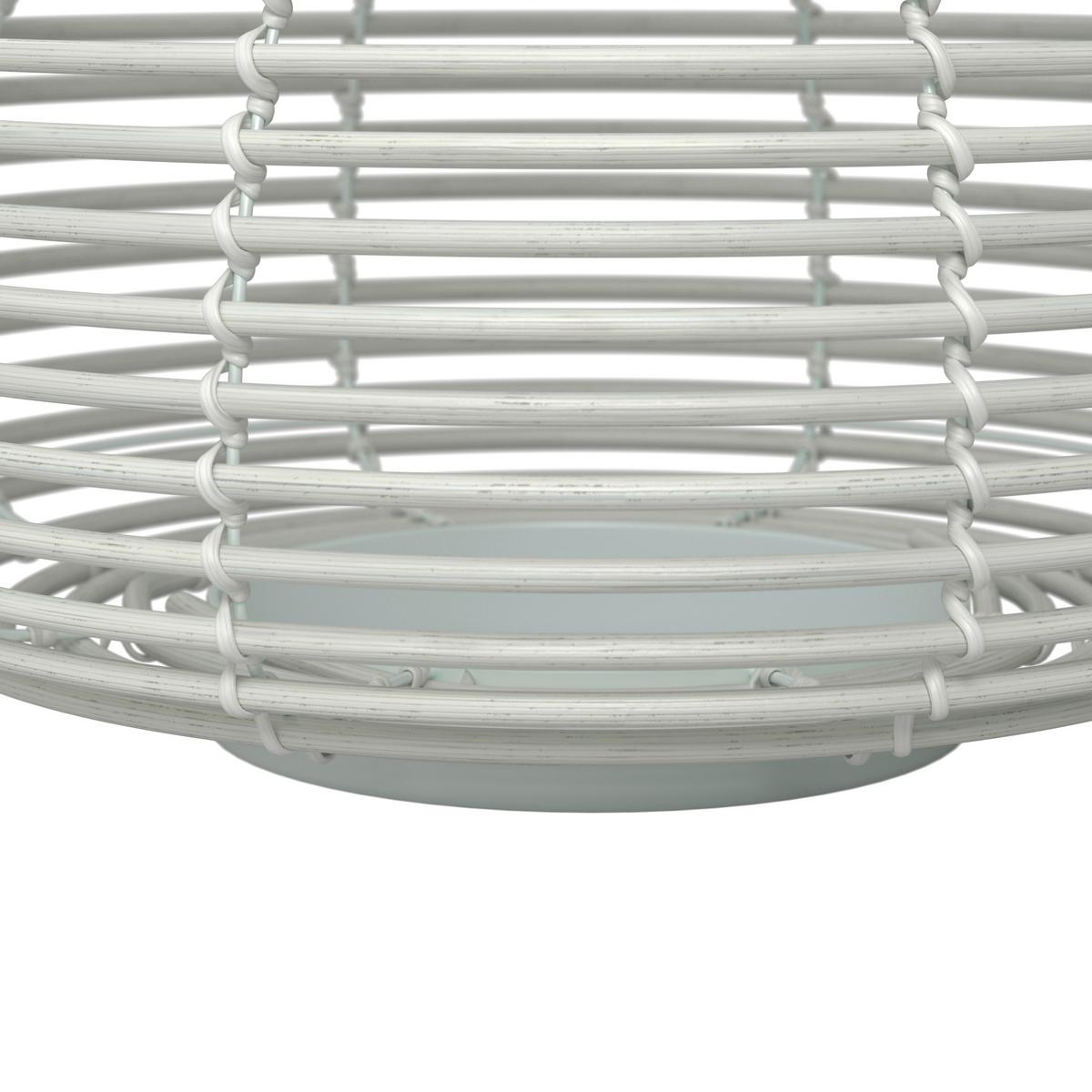 Solarleuchte Anina Weiß Metall/Kunststoff - Weiß, MODERN, Kunststoff/Metall (31/29/31cm) - Bessagi Garden