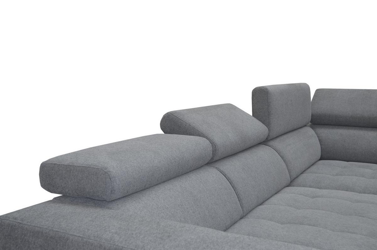 Kutna Garnitura Portland - siva/crna, Konvencionalno, tekstil/plastika (321/78-98/230cm) - Mömax