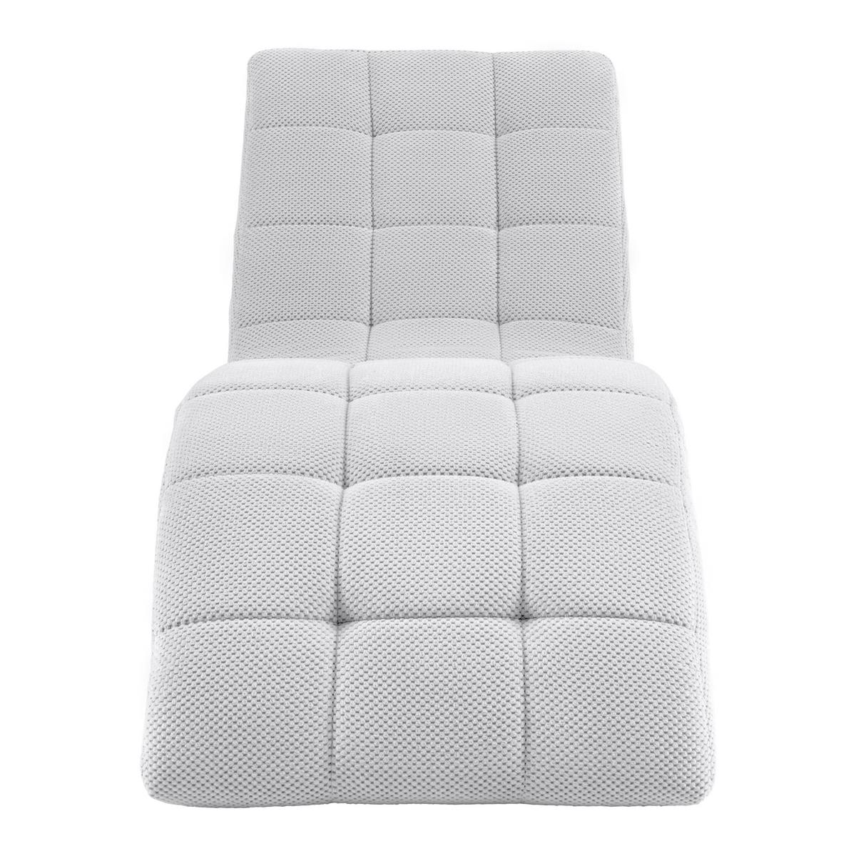 Fotoliu sezlong de relaxare LAGUNA - alb, Modern, textil (68/80/167cm) - Mömax