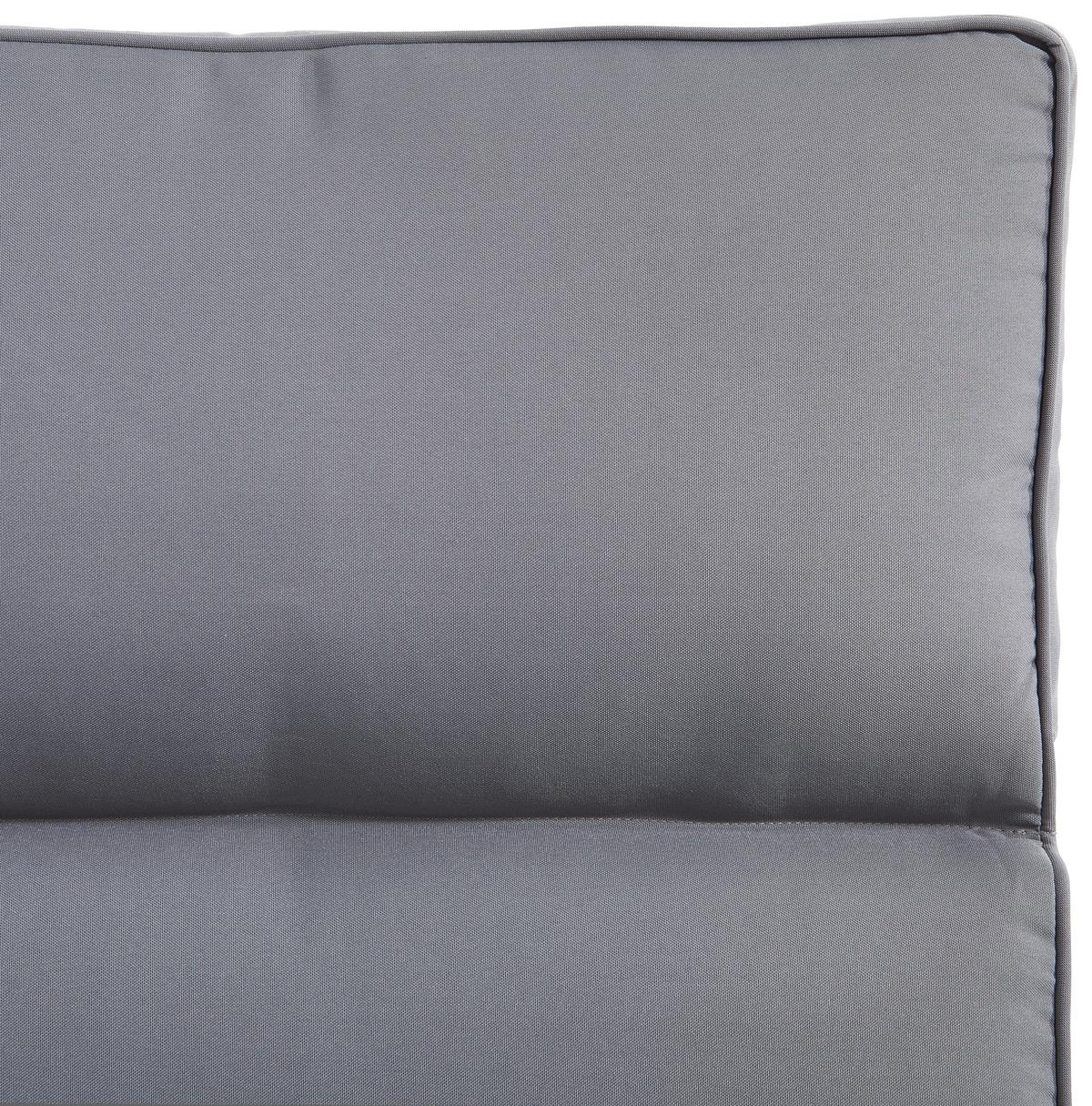 OGRODOWY FOTEL RELAKSACYJNY AMELIA - szary, Modern, tworzywo sztuczne/metal (57/73/105cm) - Ambia Garden