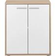 Kommode Eiche/Weiß - Weiß/Sonoma Eiche, Holzwerkstoff (60/70/30cm) - Mömax modern living
