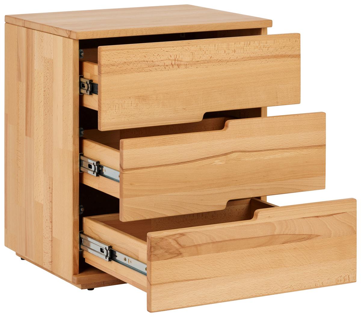SZAFKA NOCNA INN - Natur, drewno (50/60/40cm) - MID.YOU