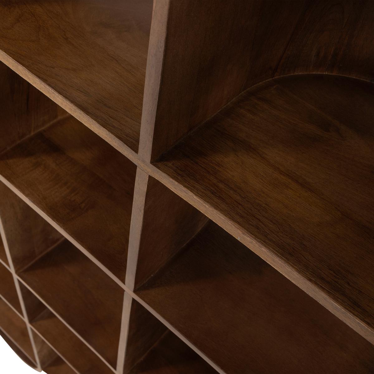 Regal Sinne Dunkelbraun - Dunkelbraun, Design, Holz (130/180/35cm) - Livetastic