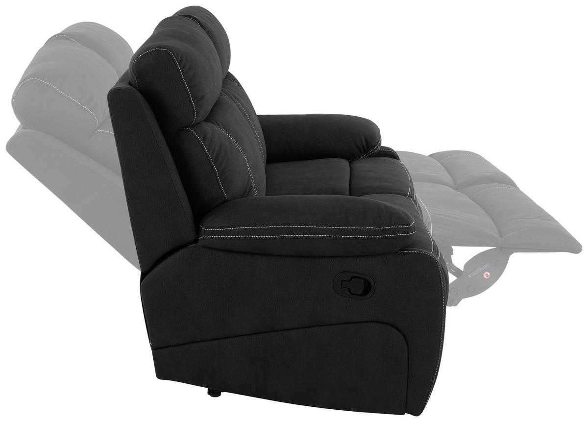 Dvosed Ember, Črna - črna, Basics, kovina/tekstil (178/103/96cm) - Livetastic