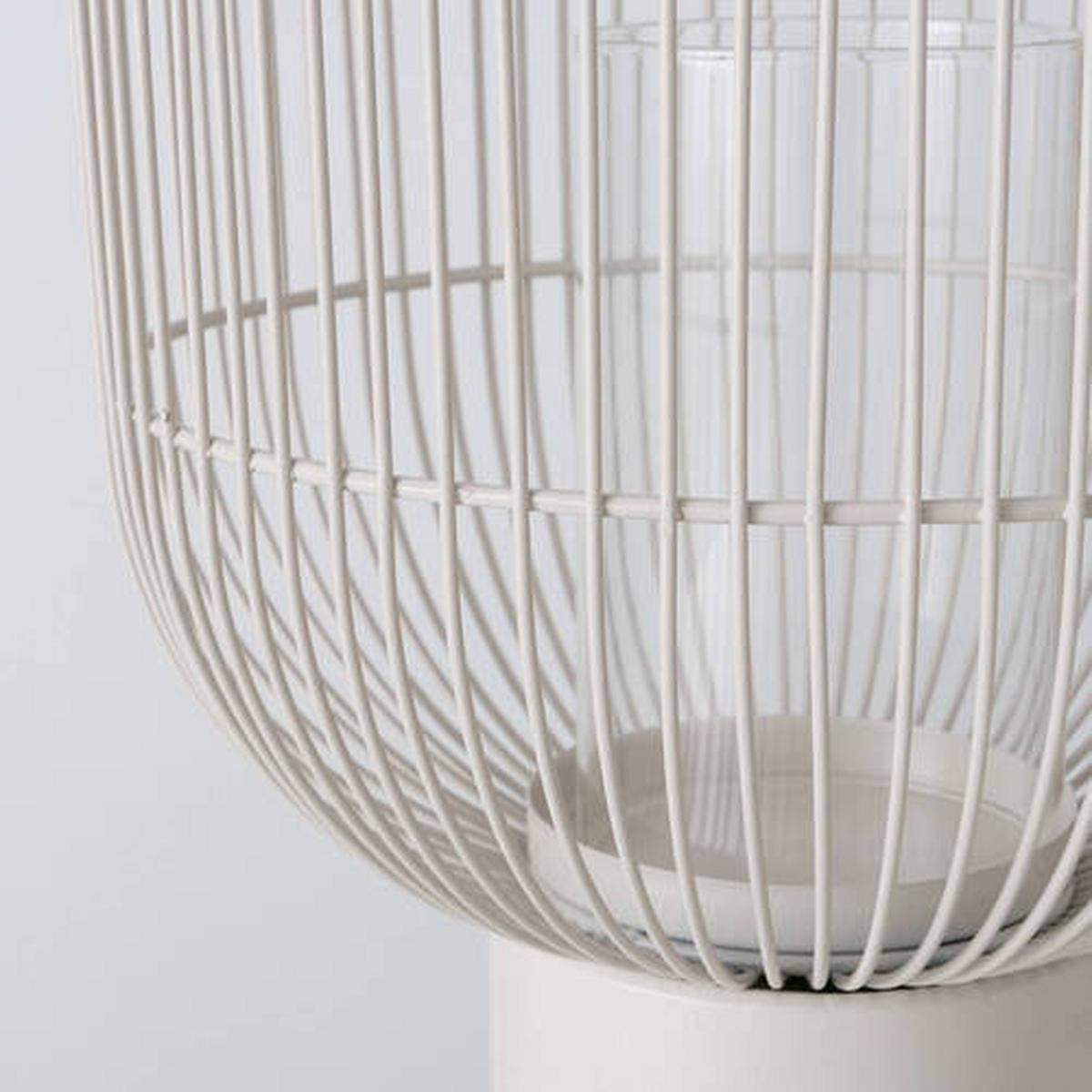 LATARENKA 9719509 - SIMPLY NORDIC - beżowy, Basics, metal/szkło (22/22/30cm) - Boltze Home