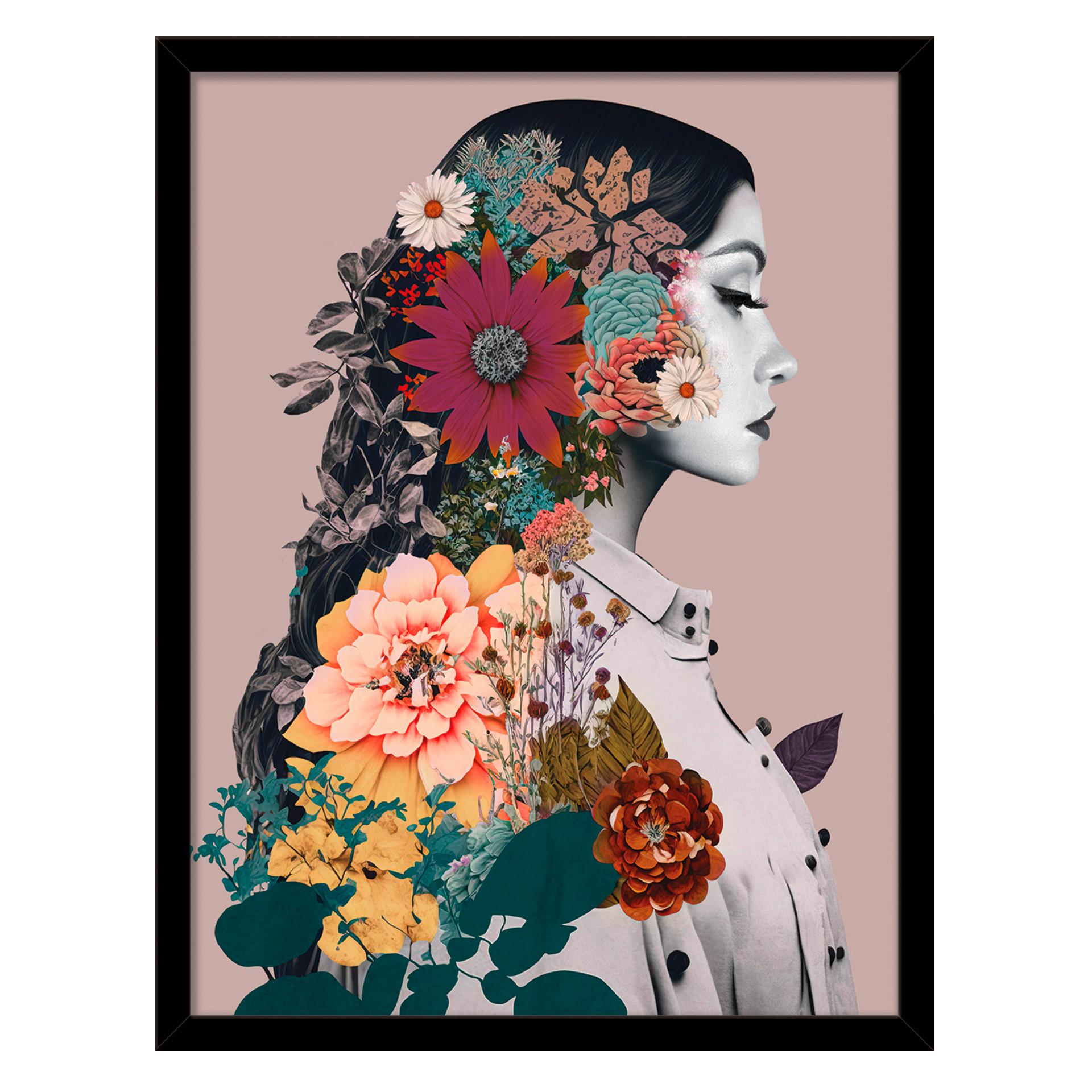 Bild Vous I ca. 30x40cm - Multicolor/Schwarz, Papier/Holzwerkstoff (30/40cm) - Modern Living