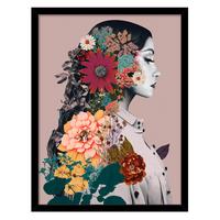 Bild Vous I ca. 30x40cm - Multicolor/Schwarz, Papier/Holzwerkstoff (30/40cm) - Modern Living