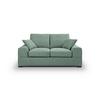 2-Sitzer-Sofa Veda Petrol - Petrol/Schwarz, Basics, Holz/Textil (182/93cm) - MID.YOU