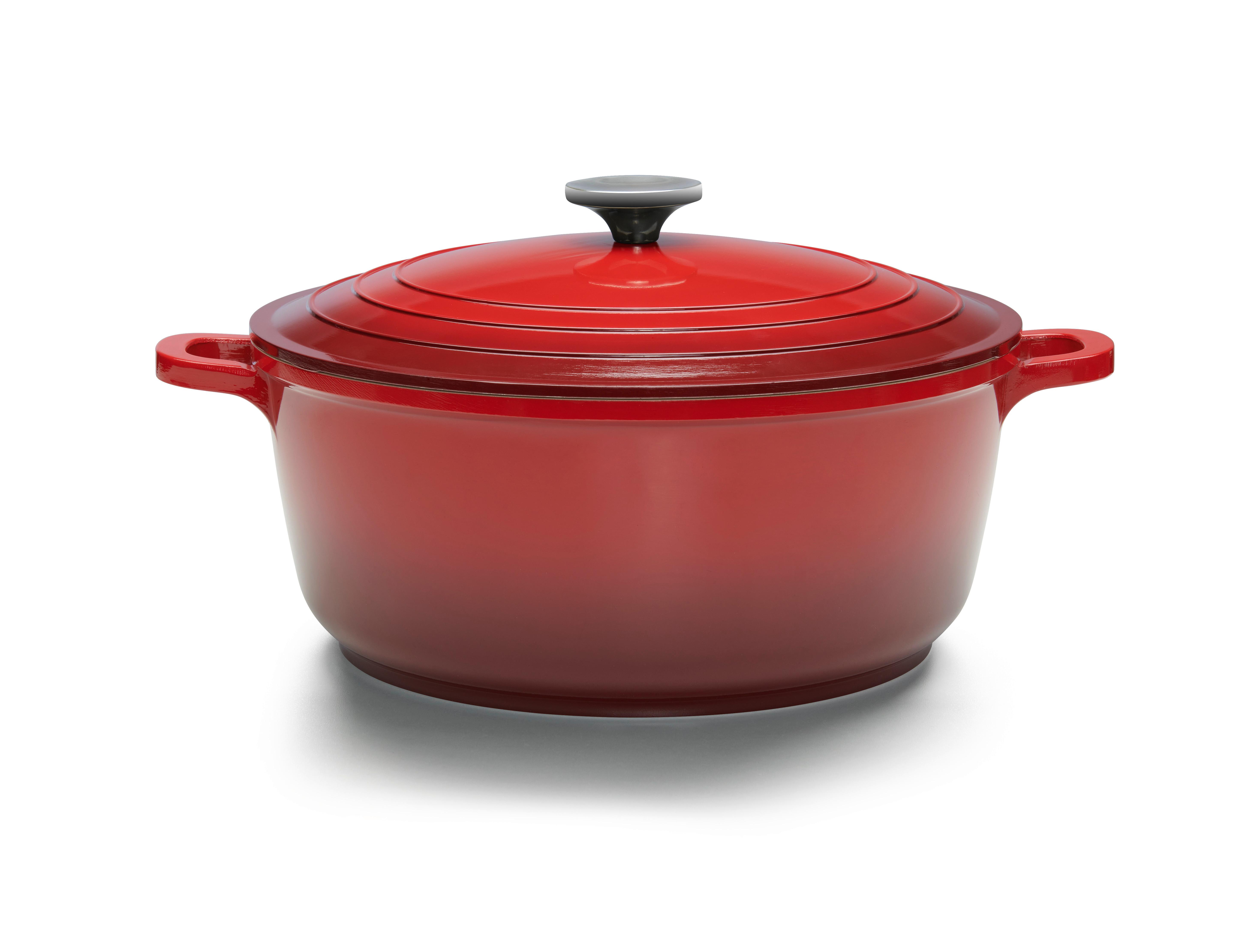 Bratentopf Elisa L Rot - Rot, Konventionell, Metall (28/12cm) - Modern Living