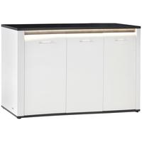 Komoda Alassio - bijela/boje grafita, Moderno, drvni materijal/plastika (156,3/86,2/40,7cm) - Mömax