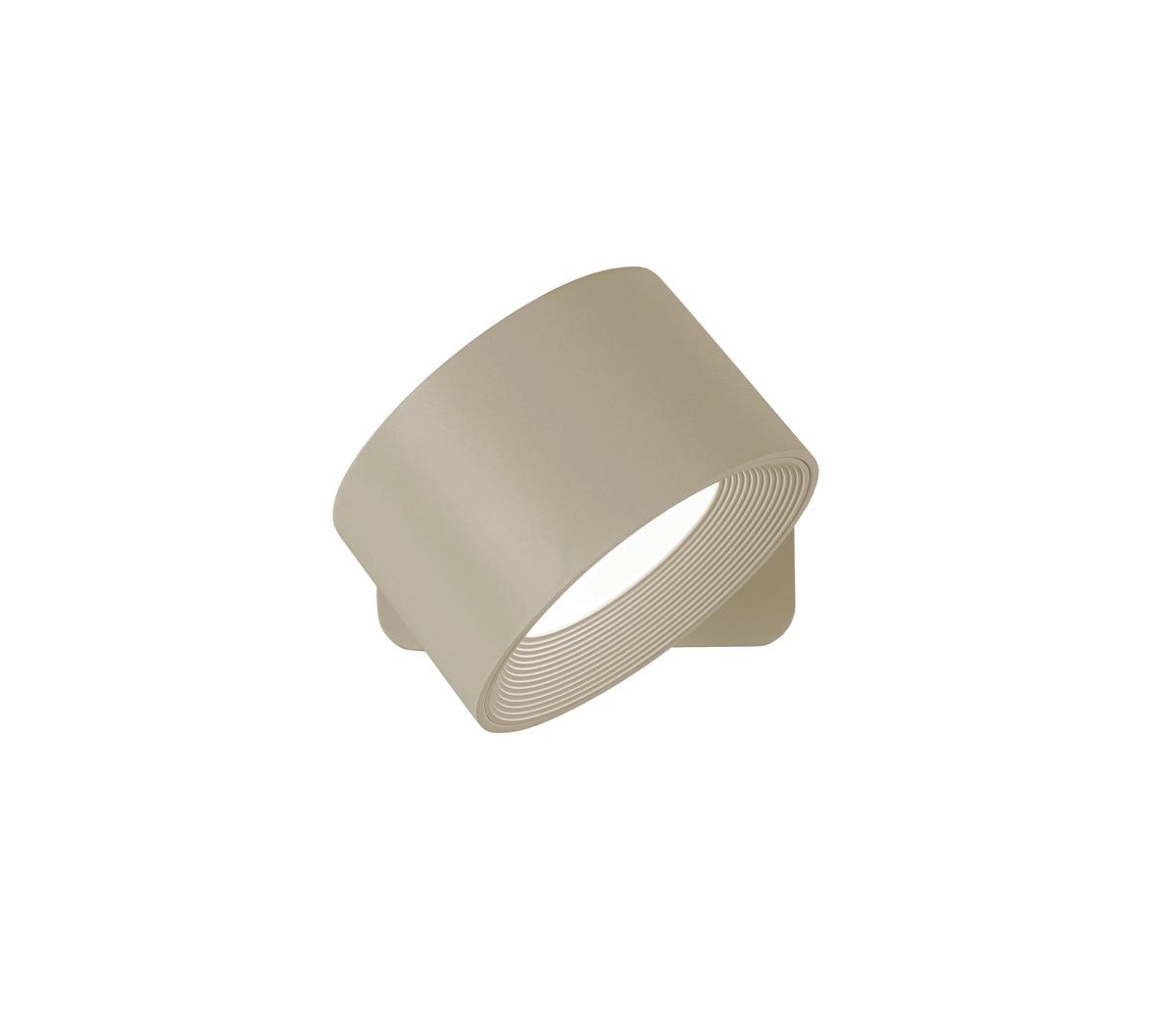 KINKIET AKUMULATOROWY SPOT - kolor piaskowy, Basics, tworzywo sztuczne/metal (9,2/8/4,5cm) - Novel