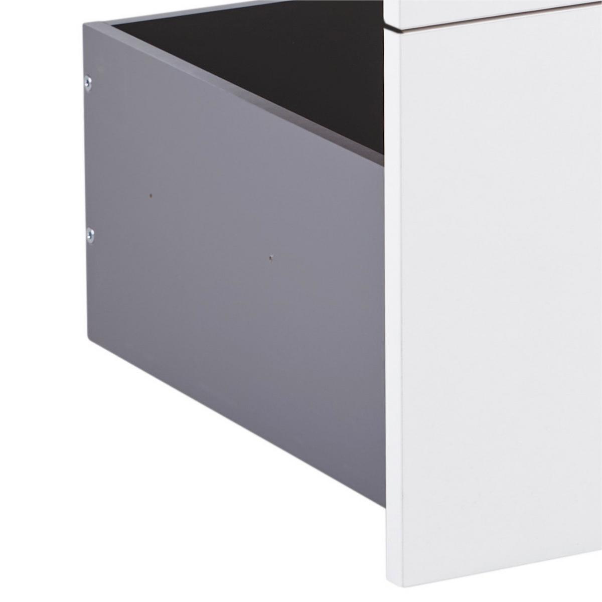 Schubladenset Unit in Weiss - Weiss, Modern, Holzwerkstoff (91/83/47cm) - Based