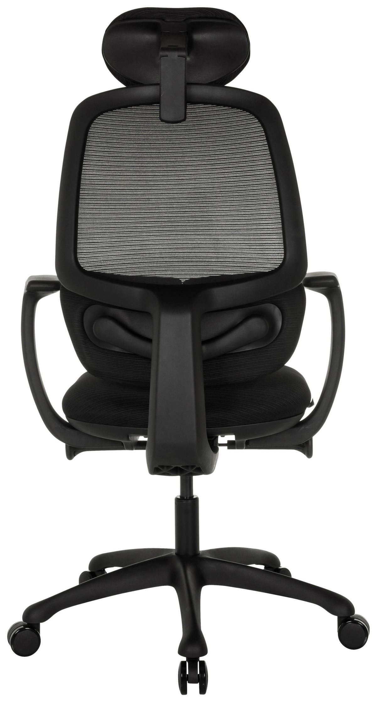 Pisarniški Stol Ri-cover, Črna - črna, Moderno, umetna masa/tekstil (66cm) - MID.YOU
